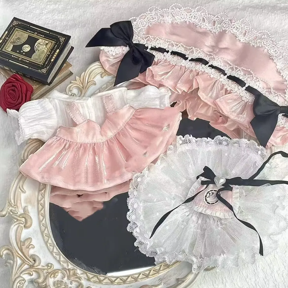 20 cm Babykleidung, 20 cm Baumwollpuppenkleidung, Prinzessinnenkleid-Serie im Ballettstil, süße Cosplay-Babykleidung ohne Attribute