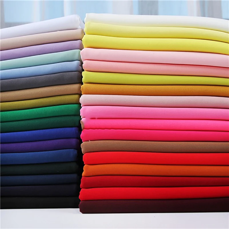 Polyester Elastic Twisted Roman Cloth Knit Brother Fabric for Sewing Casual Pants Harem Dress by Half Meter