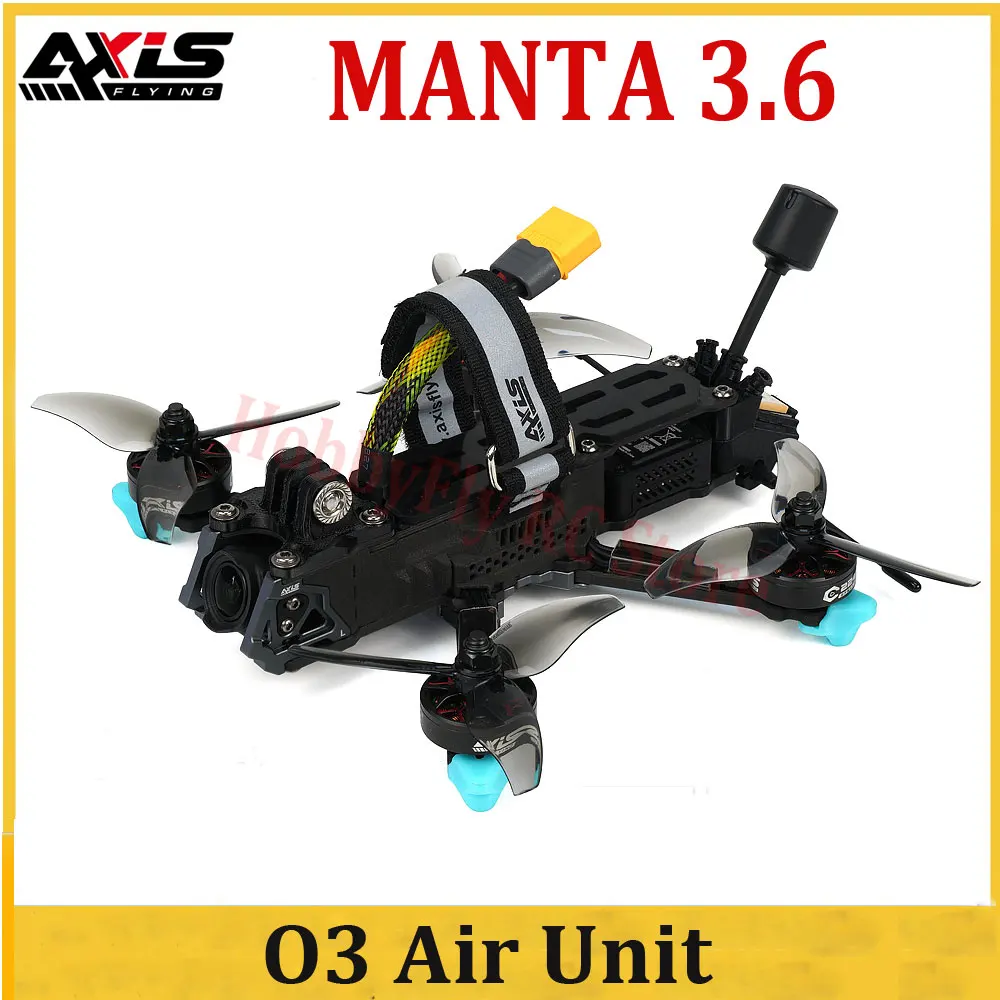 Axisflying MANTA 3.6inch 6S O3 Air Unit FPV Freestyle Drone With Argus Mini Flystack C224 2750KV Motor GemFan 3.6inch Props