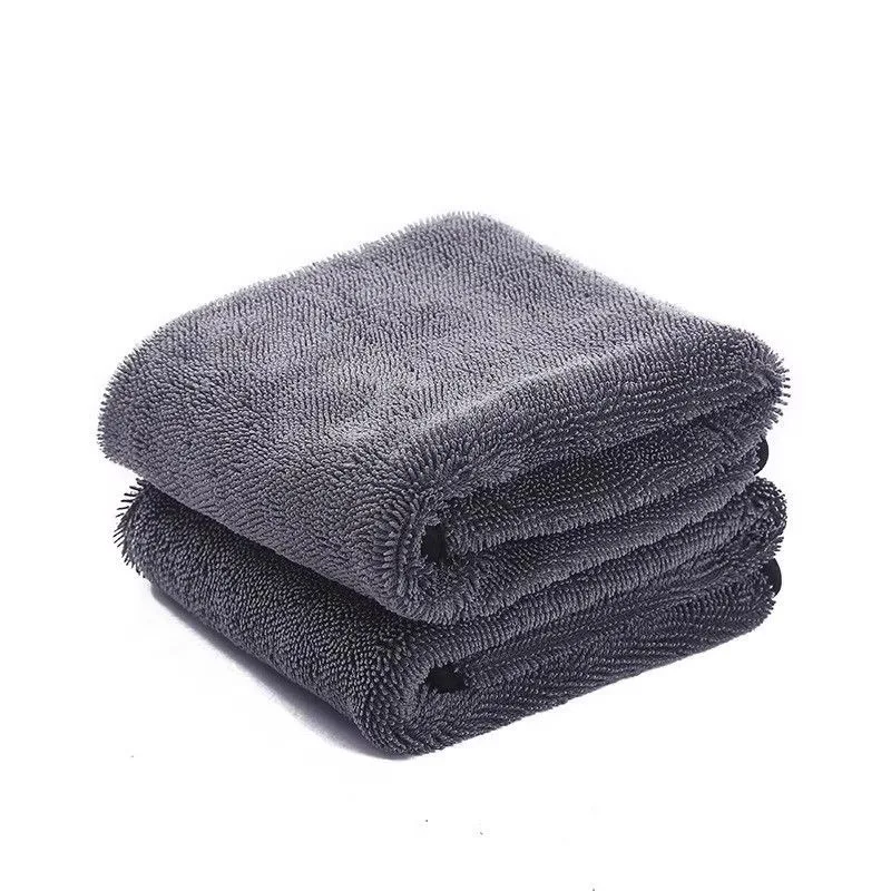 40x60cm 60x90cm Car Wash Microfiber Towel Plush Cleaning and Drying Cloth Car Care Cloth Detail Polishing Double sided Towel Wea