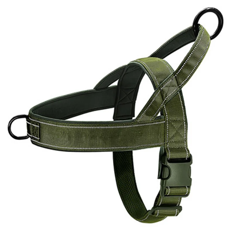 Tactisch anti-trek hondenharnas - 1000D nylon verstelbaar voor grote honden, buitentrainingsvest met handvat en reflecterend - afbeelding 1