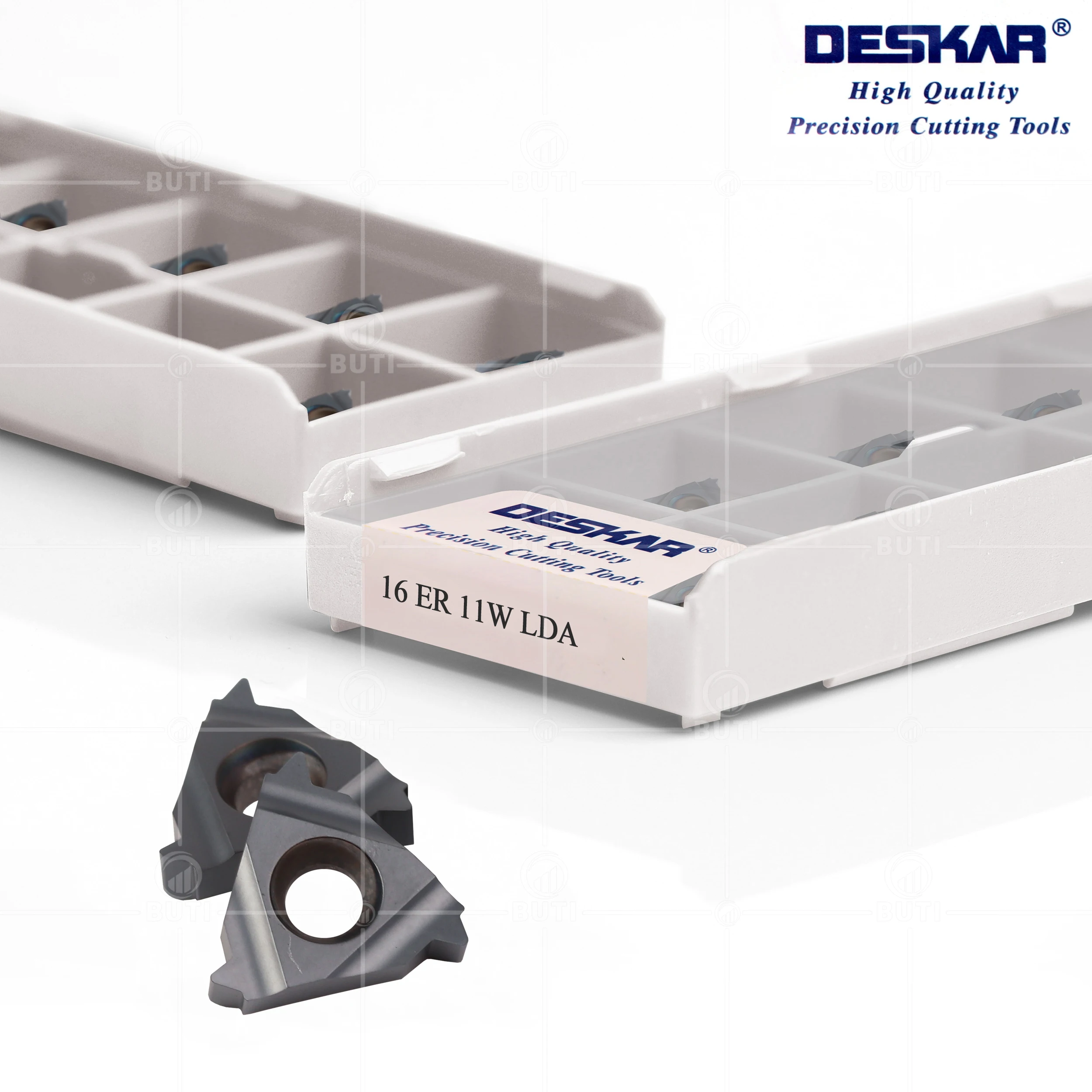 Imagem -02 - Deskar 100 Original 16ir 16er 8w 10 11 12 14 16 18 19 20 24 Lda Cnc Ferramenta de Corte Torno Rosqueamento Inserções Alta Qualidade