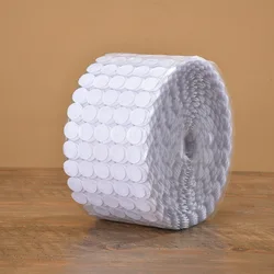 Wholesale 1roll Dot Sticker Tape Glue Adhesive Fastener 10/15/20mm Nylon Hook Loop Glue Round Strong Self Adhesive Fastener Tape