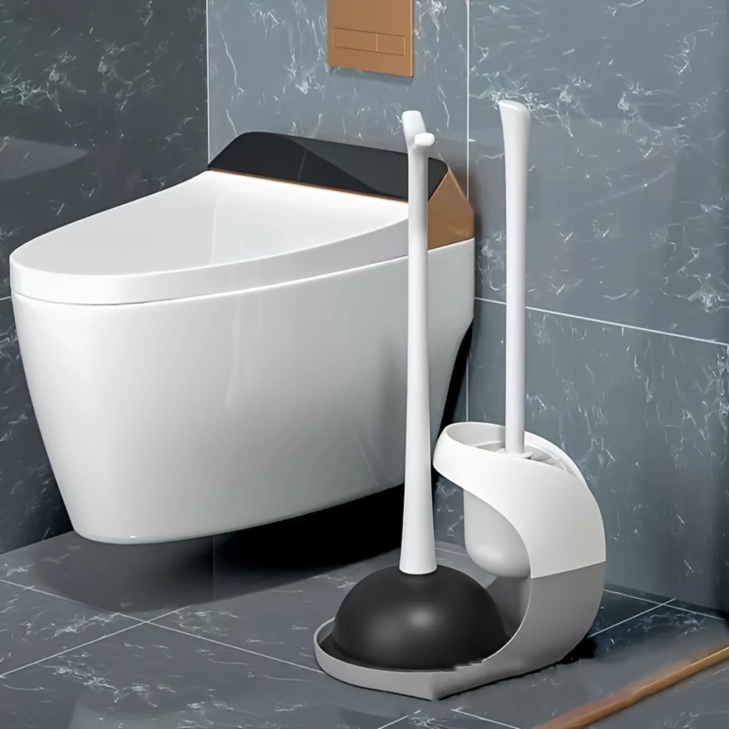 Щетка для унитаза, бытовая щетка для чистки углов без мертвых углов, базовая комбинированная щетка для унитаза, набор драгистраторов для кожаных пинцетов