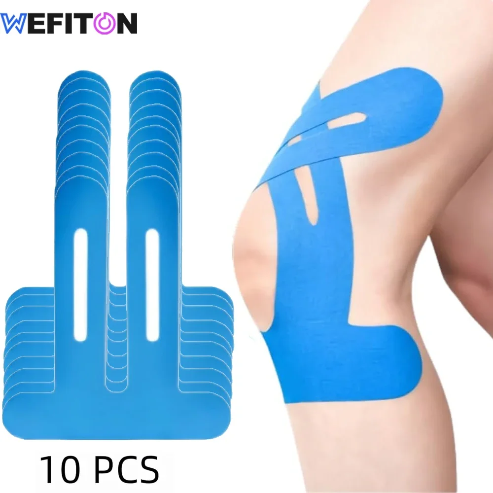 10 Stück Wasserdichtes Elastisches Kinesiologie-Knieband, Atmungsaktives Sporttape für Laufen und Gelenkstabilität