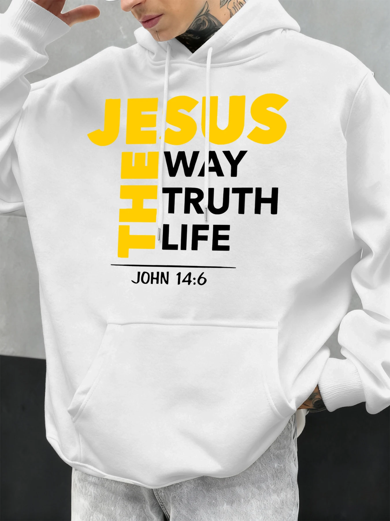 Winter Clothing English - Jesus The Way Truth Life Prints