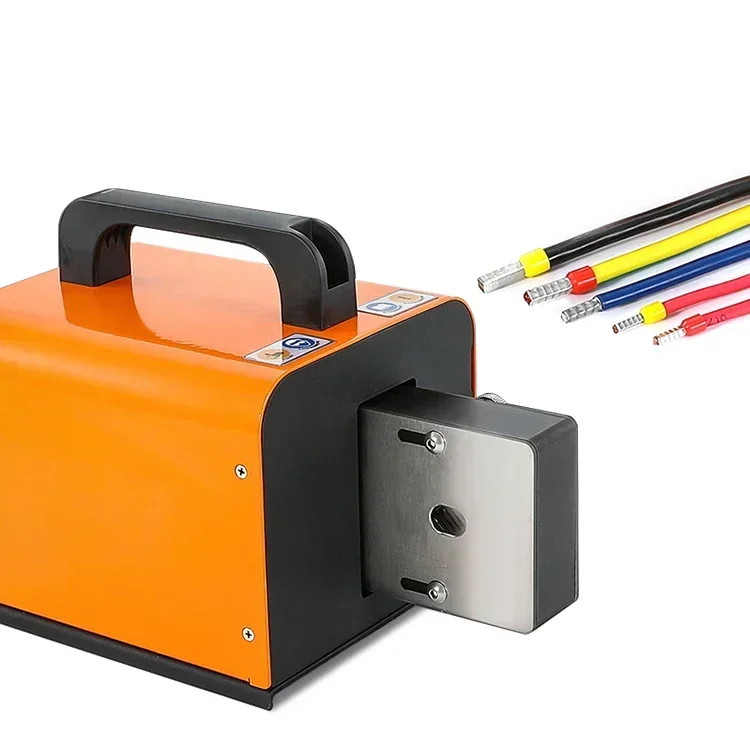 2025/2.5T Ferrule Pneumatic Crimping Tool Awg20-Awg1 Air Powered Wire Terminals Crimper Machine Four-Sided Crimping