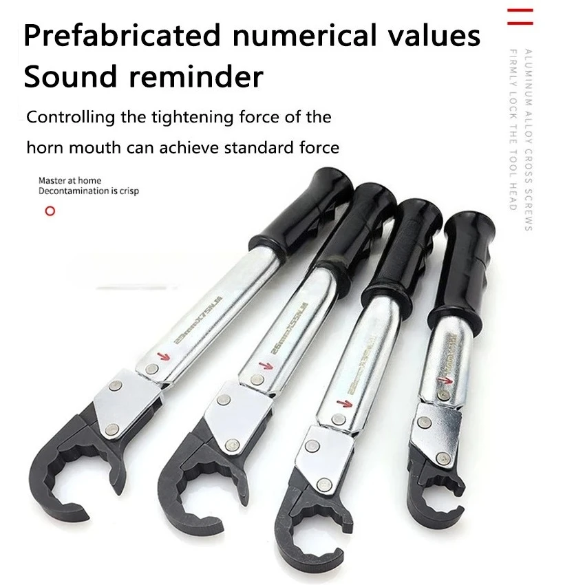 ST-02L Open End Tool, Copper Cap Bell Mouth Ratchet Torque Combination, High-precision Air Conditioning Repair Tool