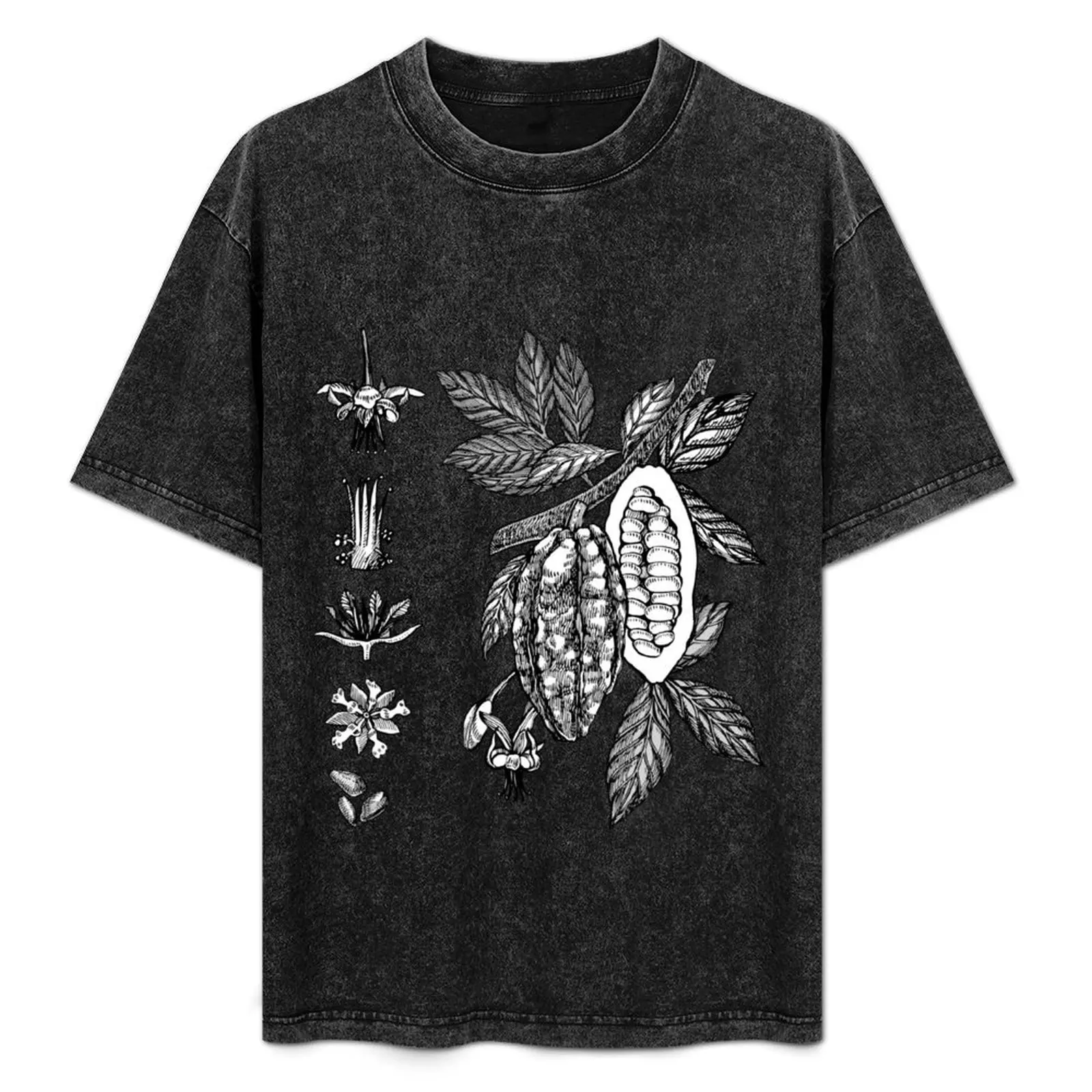Chocolate Cocoa beans T-Shirt Athletic Fit Sports Short Sleeve Top