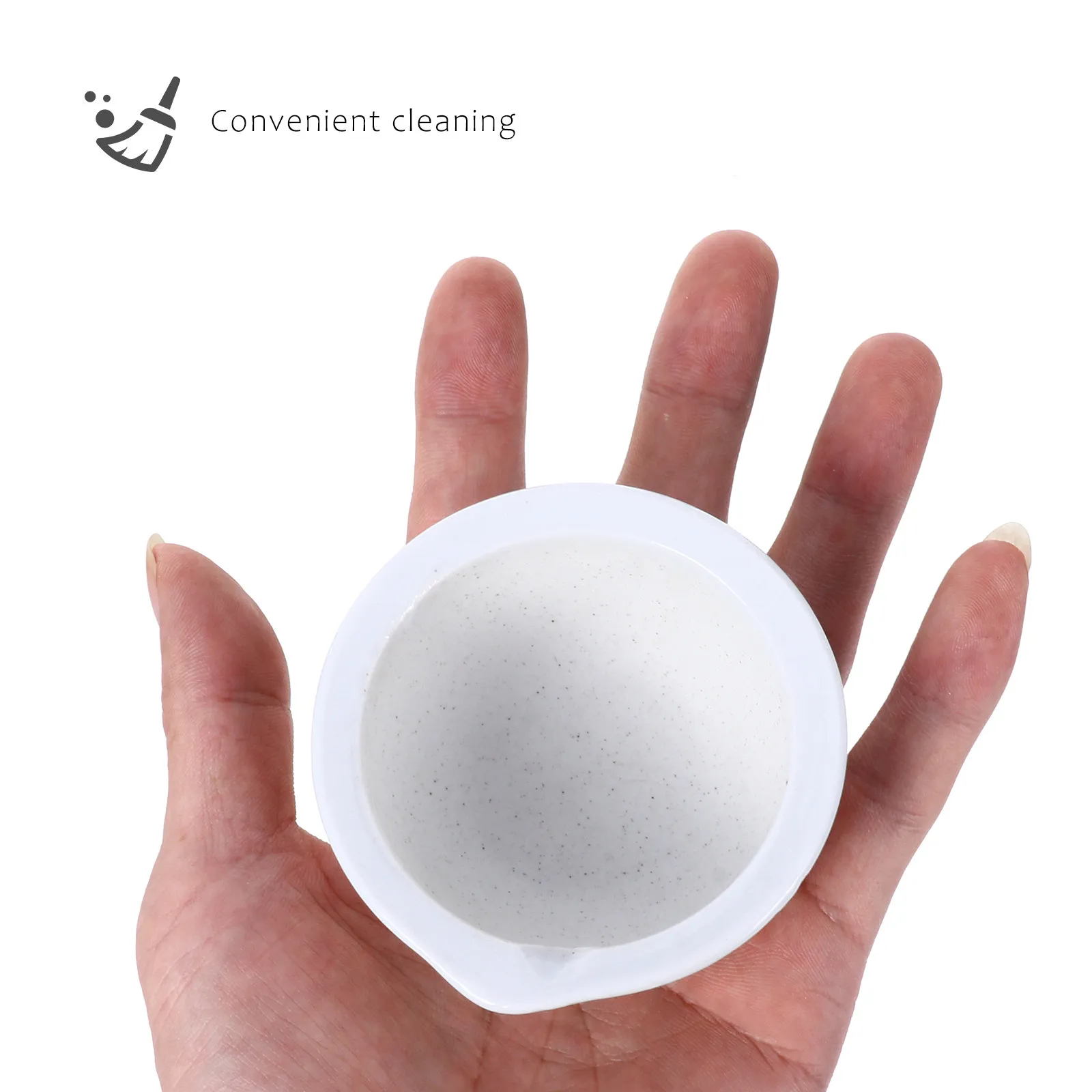 2Sets Porcelain Mortar Pestle Set Stable Medicine Masher Bowl Garlic Grind Efficient Crusher Medicine Garlic Pounder