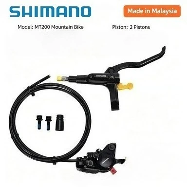 SHIMANO MT200 MT201 Hydraulic Disc Brake for MTB Folding Bike, Internal & External Routing, Single‑Side Brake