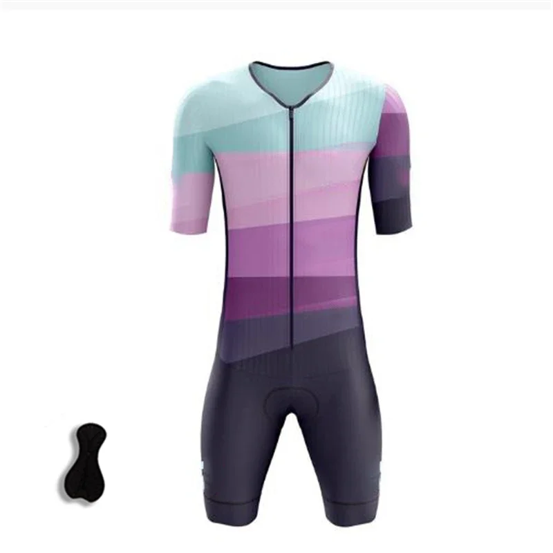 Men\'s Custom Sublimated Triathlon Jumpsuit Uniforms Bike Jersey, Bike Clothing Design Breathable Cycling Jersey Triathlon Suits