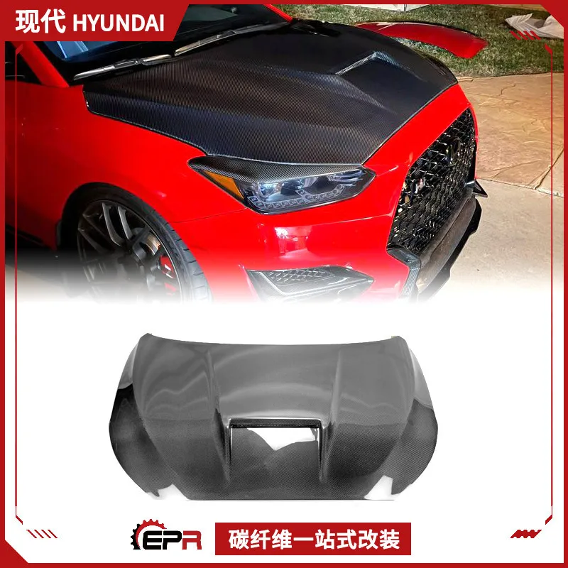 

Подходит для Hyundai Freesus 19, модификация из углеродного волокна, капот двигателя типа NP, передняя крышка