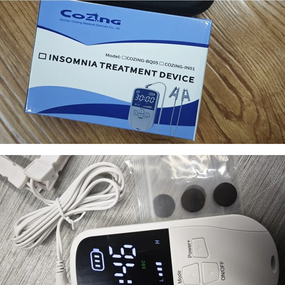 

CES Therapy Ear Clip for Sleep, Low Frequency Microcurrent Device Relieves Insomnia Anxiety Depression Headaches