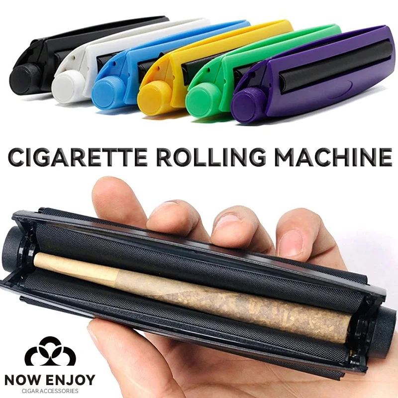 

NOW ENJOY 1PCS Cigarette Rolling Machine, 110mm Cone Cigarette Rolling Machine Manual Tool,Plastic Cigarette Filler