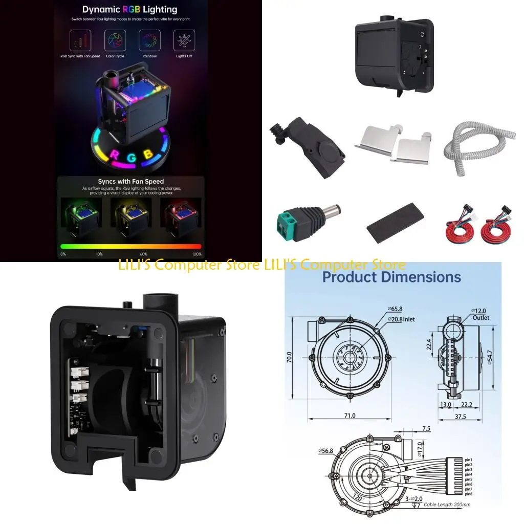 

A52B Advanced Air Blower Cooling Fan For 3D Printers Double Circulation Mode