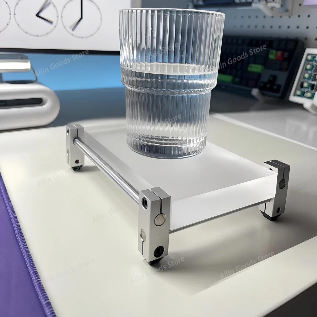 High-End Industrial and Bauhaus Style Acrylic Storage Tray Tabletop Display Accessory For Gaming Computer Desk Decor