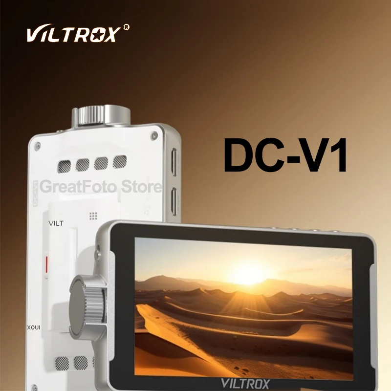 Viltrox DC-V1 Portable Monitor 5.5 Inch 4K 60HZ HDMI-Compatibled 1.4 Interface Camera Monitor w/ NP550 Battery for Photography