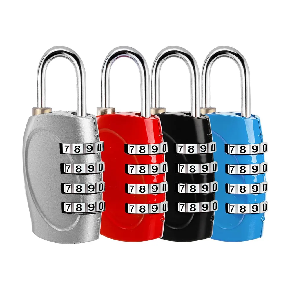 Combination Lock 4 Digit Padlock for School Gym Locker, Sports Locker, Fence, Toolbox, Gate, Case, Hasp Storage