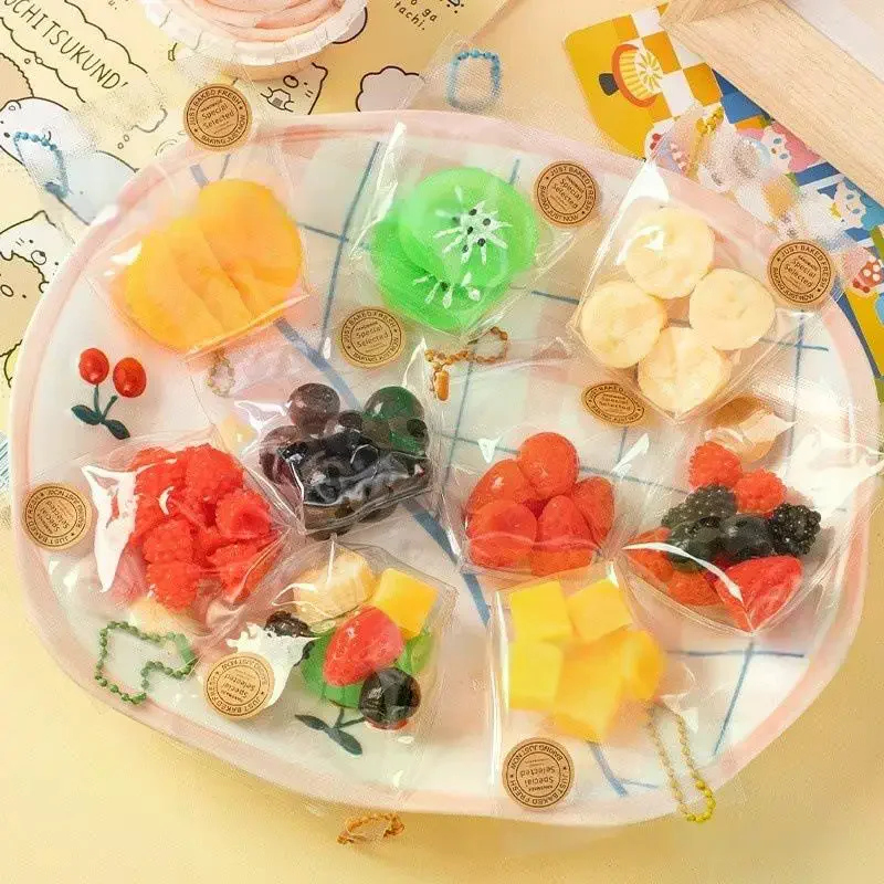 متعة لعبة تخفيف التوتر محاكاة الفاكهة قرصة ضغط لعبة لينة الحسية لعبة مكافحة الإجهاد كيرينغ قلادة المفضلة على ظهره ديكور هدية #2