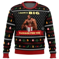 New Big Package Barry Wood Meme Ugly Christmas Sweater Spring Autumn Men's Pullover Top Fashion Couple Crew Neck Sweatshirt