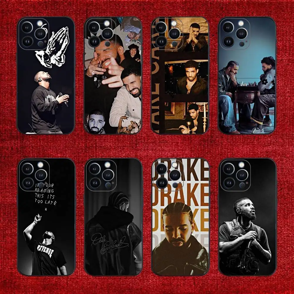 

Singer D-Drake Phone Case For iPhone 16e,16,15,14,13,12,11,Pro,X,XS,Max,XR,Plus,Mini Soft Black Cover