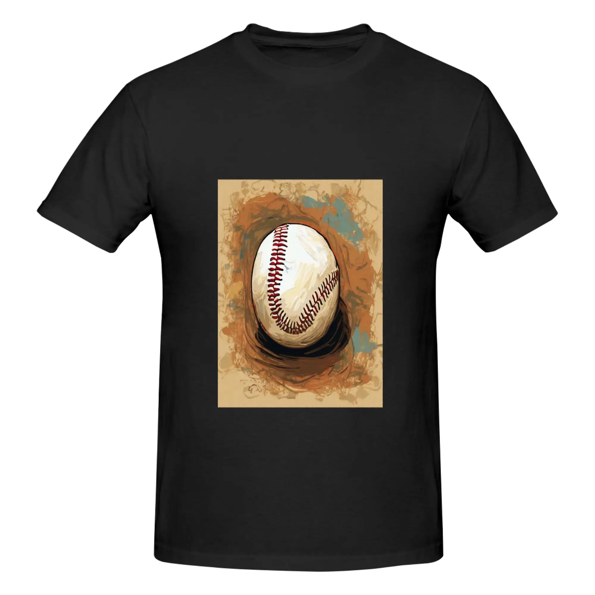 Funny  Captivating Artistic Baseball  Baseball Ball   Men's Printed T-Shirt Unisex T shirtClothing
