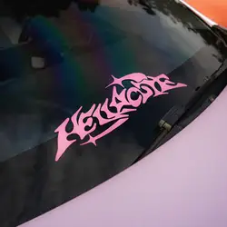 Hellacute Banner for Car Sticker Windshield Banner Decoration Motorcycle Sticker External Accessories Waterproof PVC Vinyl Decal