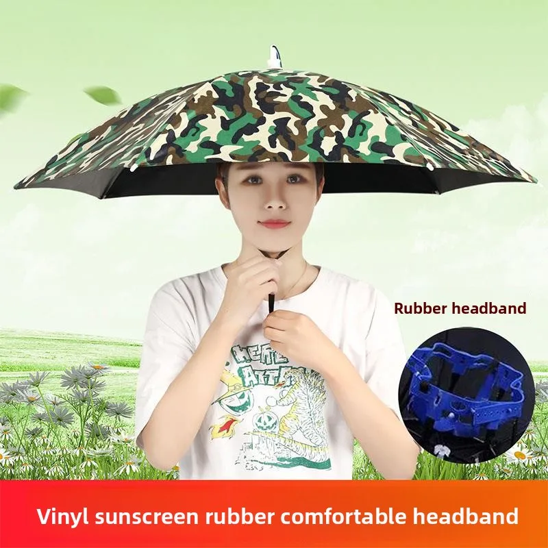 Outdoor Sunade Fiing Umbrella Bla Glue Sunscreen Headwear Sle Rain Umbrella Waterproof Long Handle Auatic Umbrella