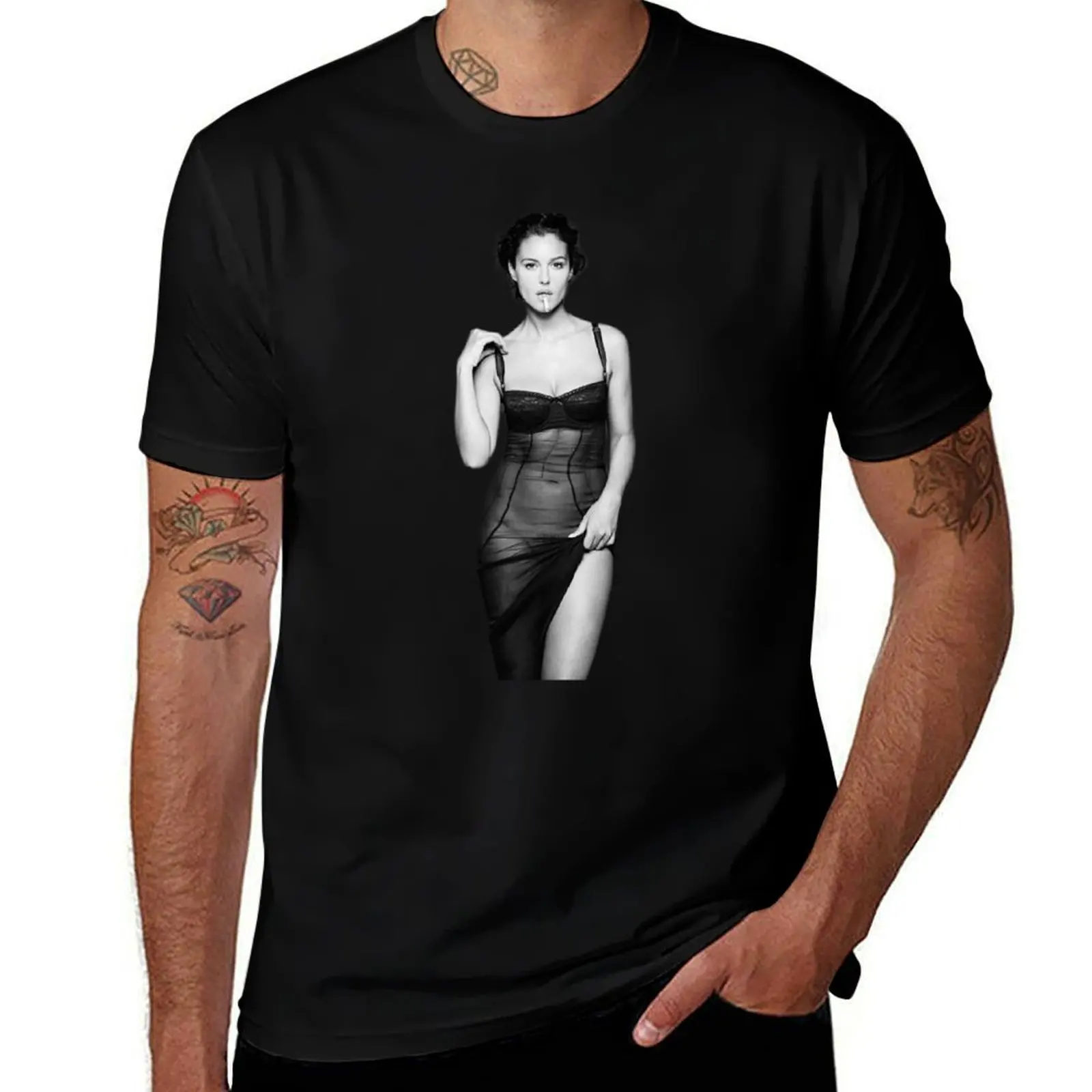 Monica Bellucci T-Shirt Plus Size Comfort Fit Tee T-Shirt