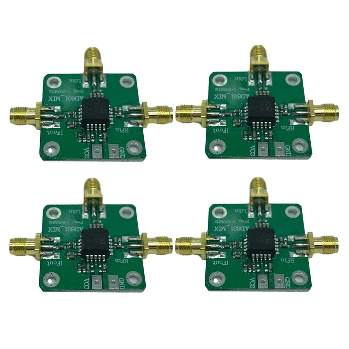 SCLS 4Pcs AD831 High Frequency Transducer Mixer Module 0.1-500MHz Bandwidth Frequency Converter