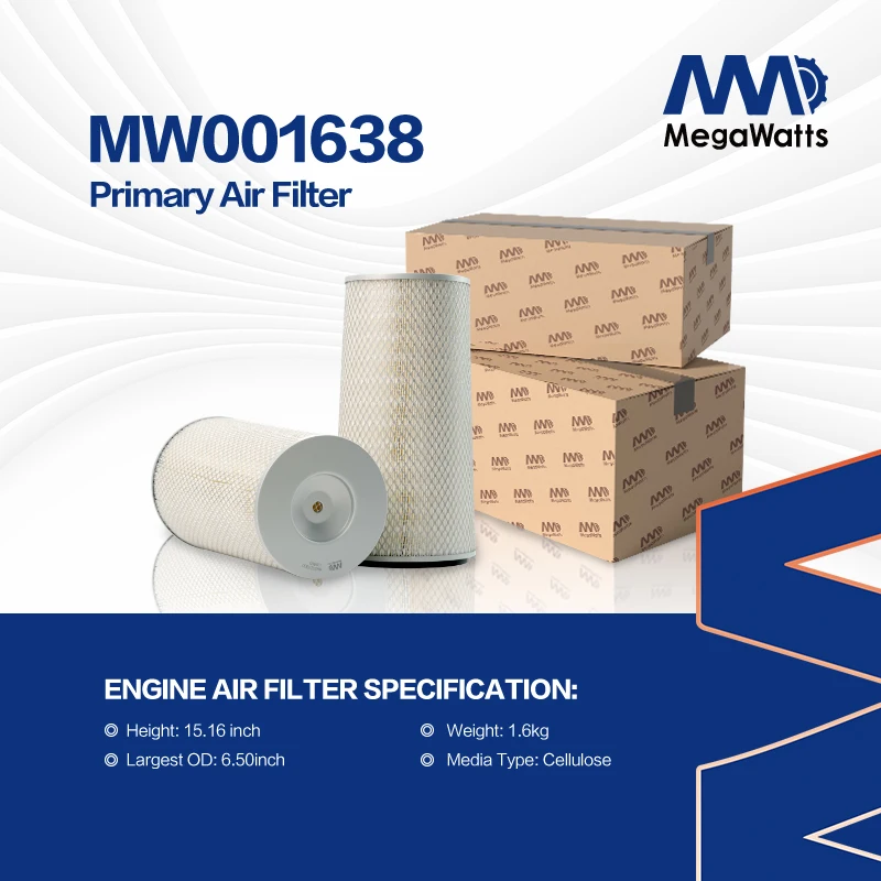 

Air Filter for Cummins Engines & Generators - MW001638 | Compatible with KW1638 AF1811 | Long-Lasting