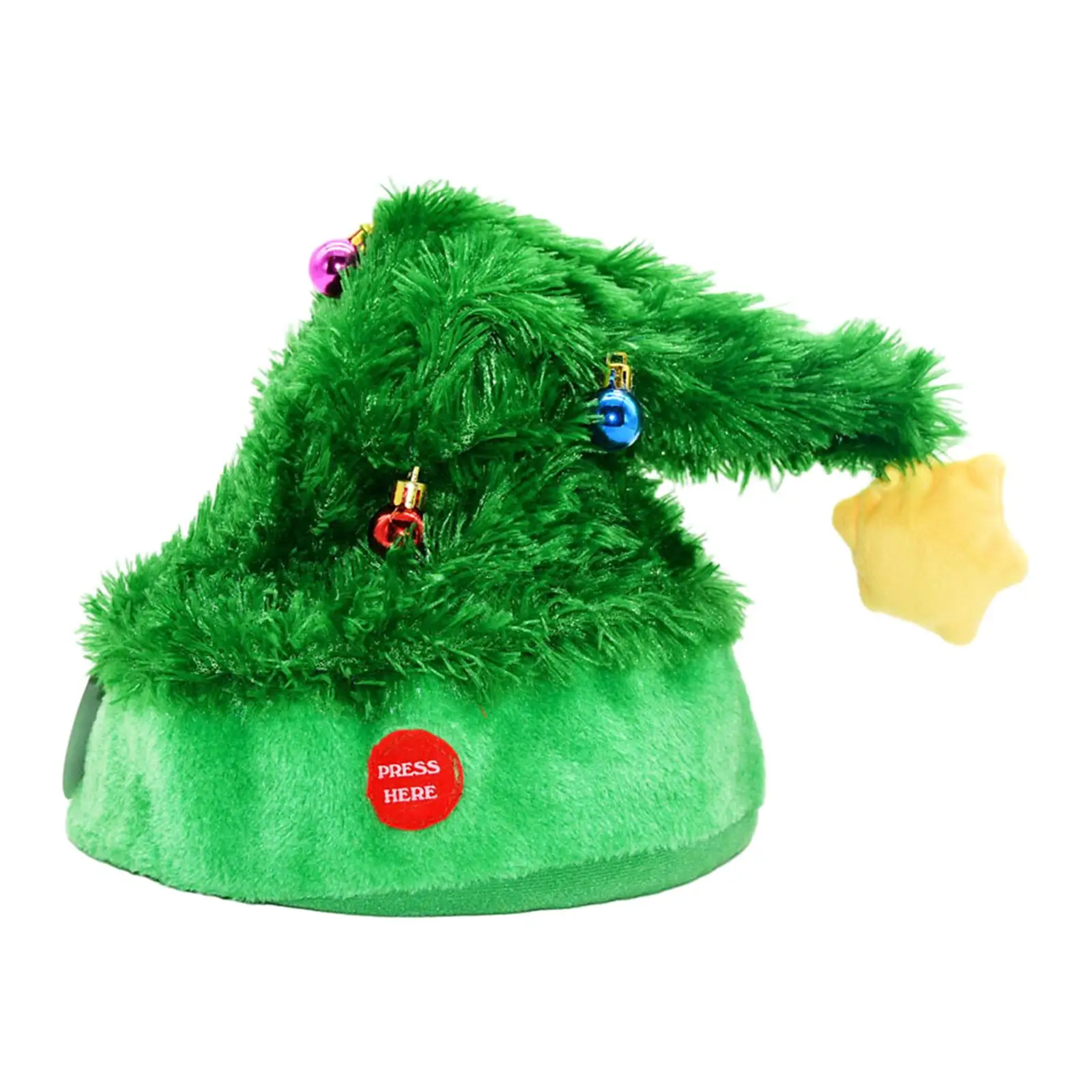 2xDancing Gorro de Papá Noel Árbol de Navidad Sombreros Eléctricos Gorra Columpio Árbol Adornos de Navidad para Niños Regalo de Navidad
