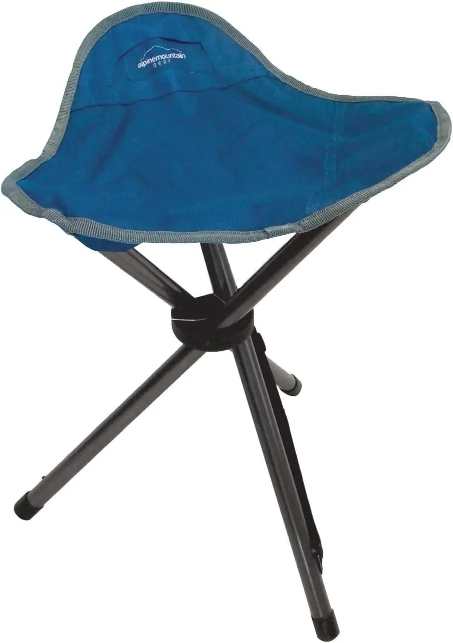 

Tripod Stool Camp Chair - Lightweight Portable Folding Seat for Camping, Hiking, Beach, 225 lbs Capacity