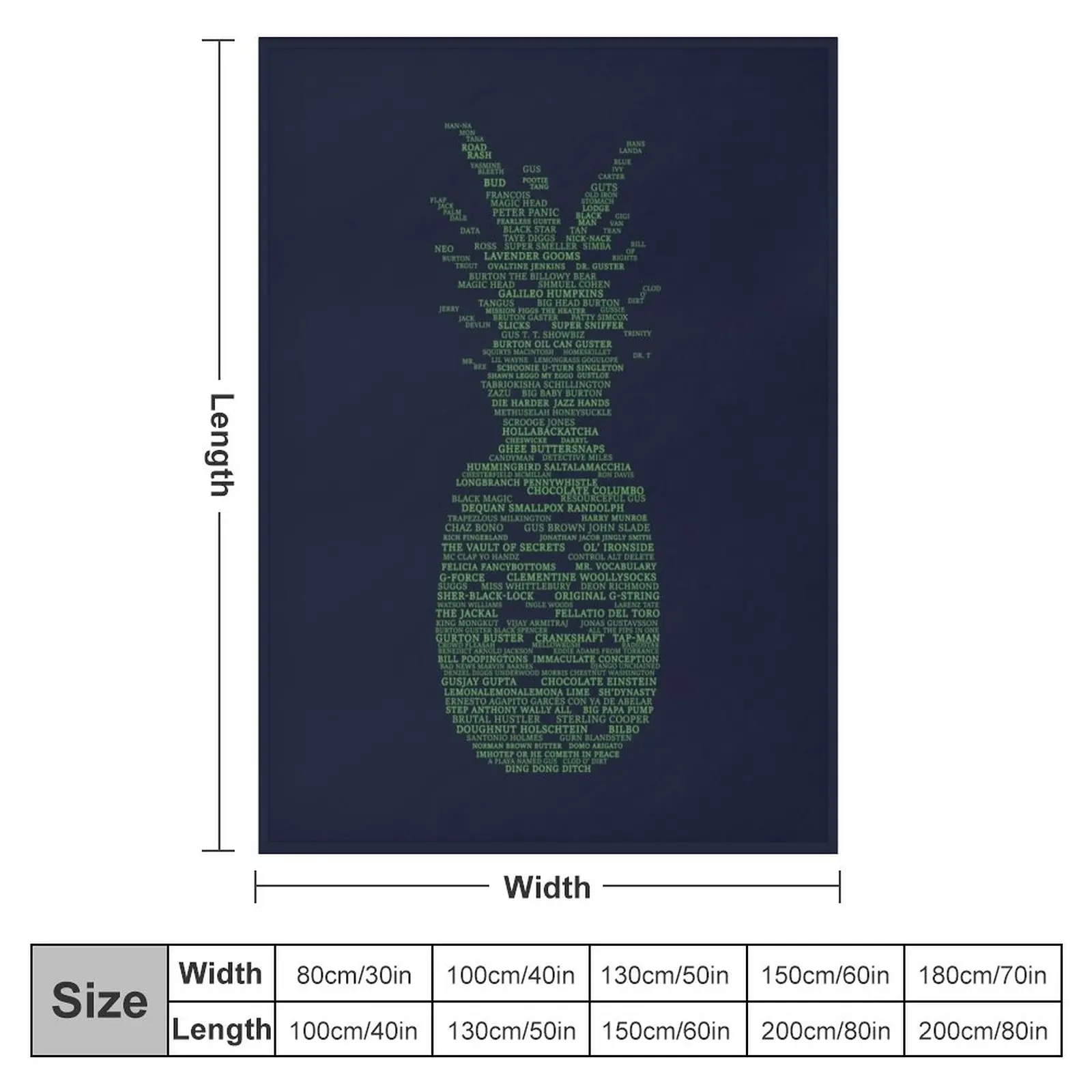 Psych Pineapple Gus Nicknames Throw Blanket Sofa Blankets Fluffy Soft Blankets Nap Blanket throw blanket for sofa