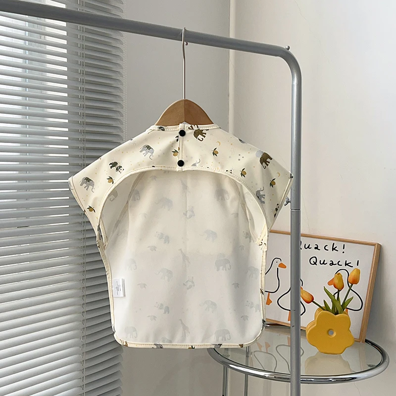 Baberos Impermeables sin Mangas para Bebés Recién Nacidos, Delantal Protector para Comer, Ropa para Bebés