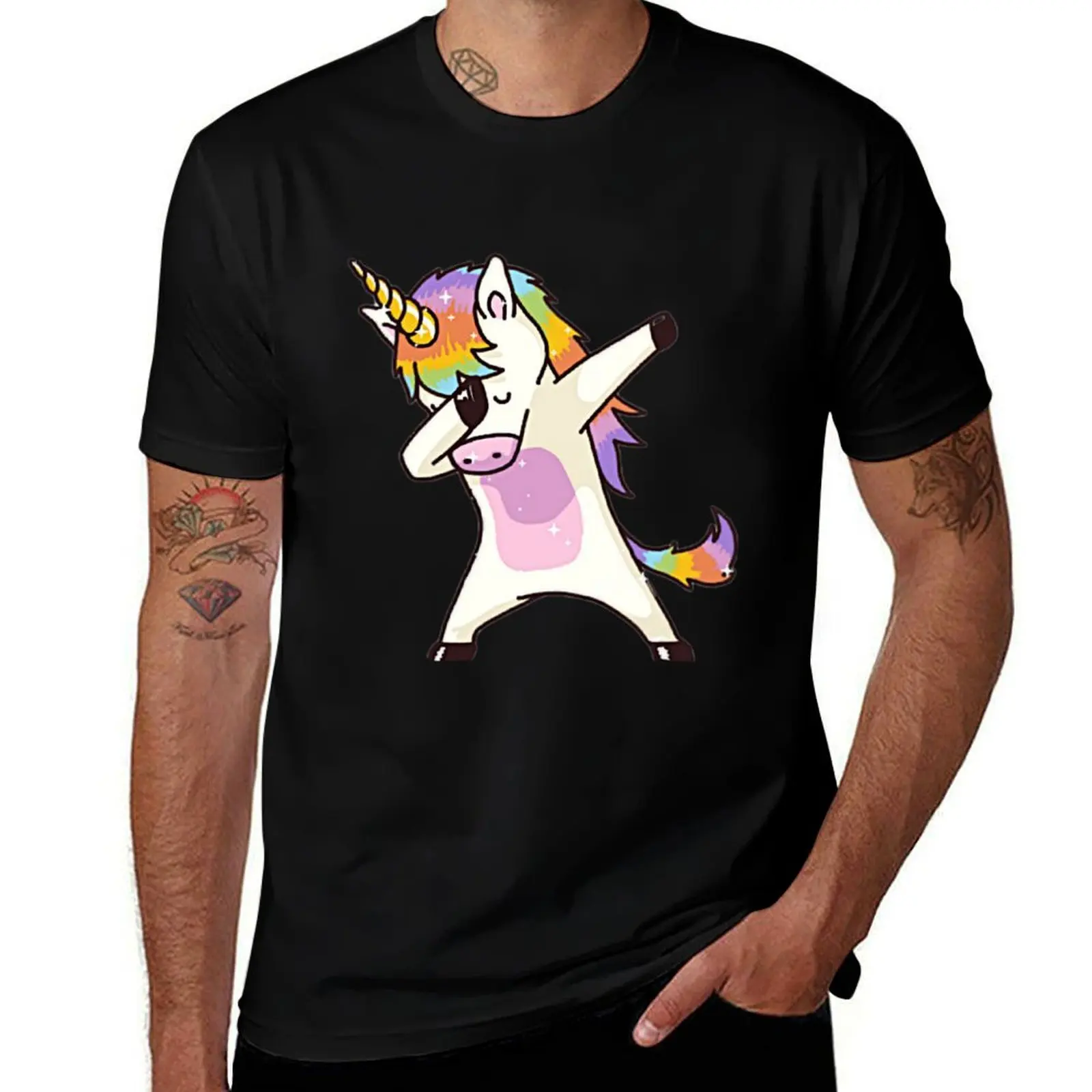 

Unicorn T-Shirt Luxury man anime stuff summer top tops t shirts for men graphic