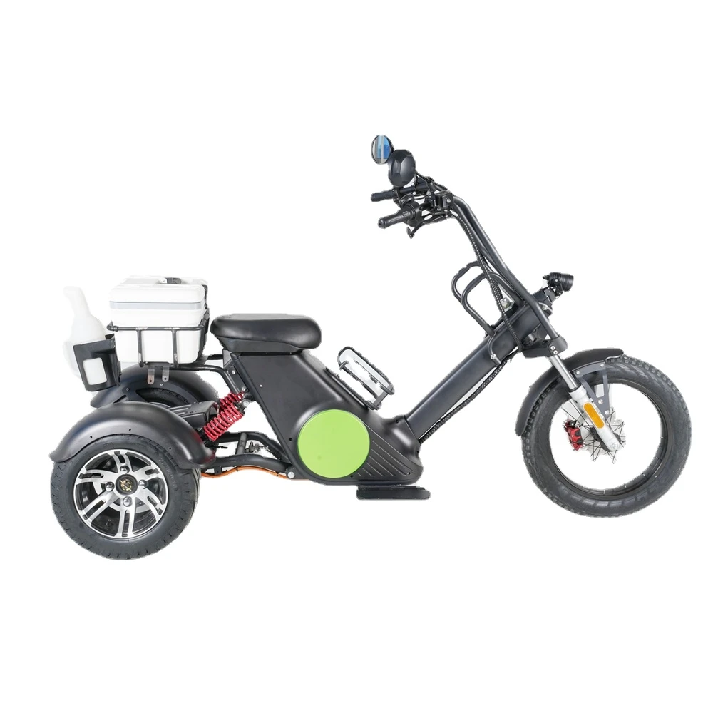 Electric Trike Fat Tire 3 Wheel Electric Tricycle Three Wheels Adult Cargo Electric Bike