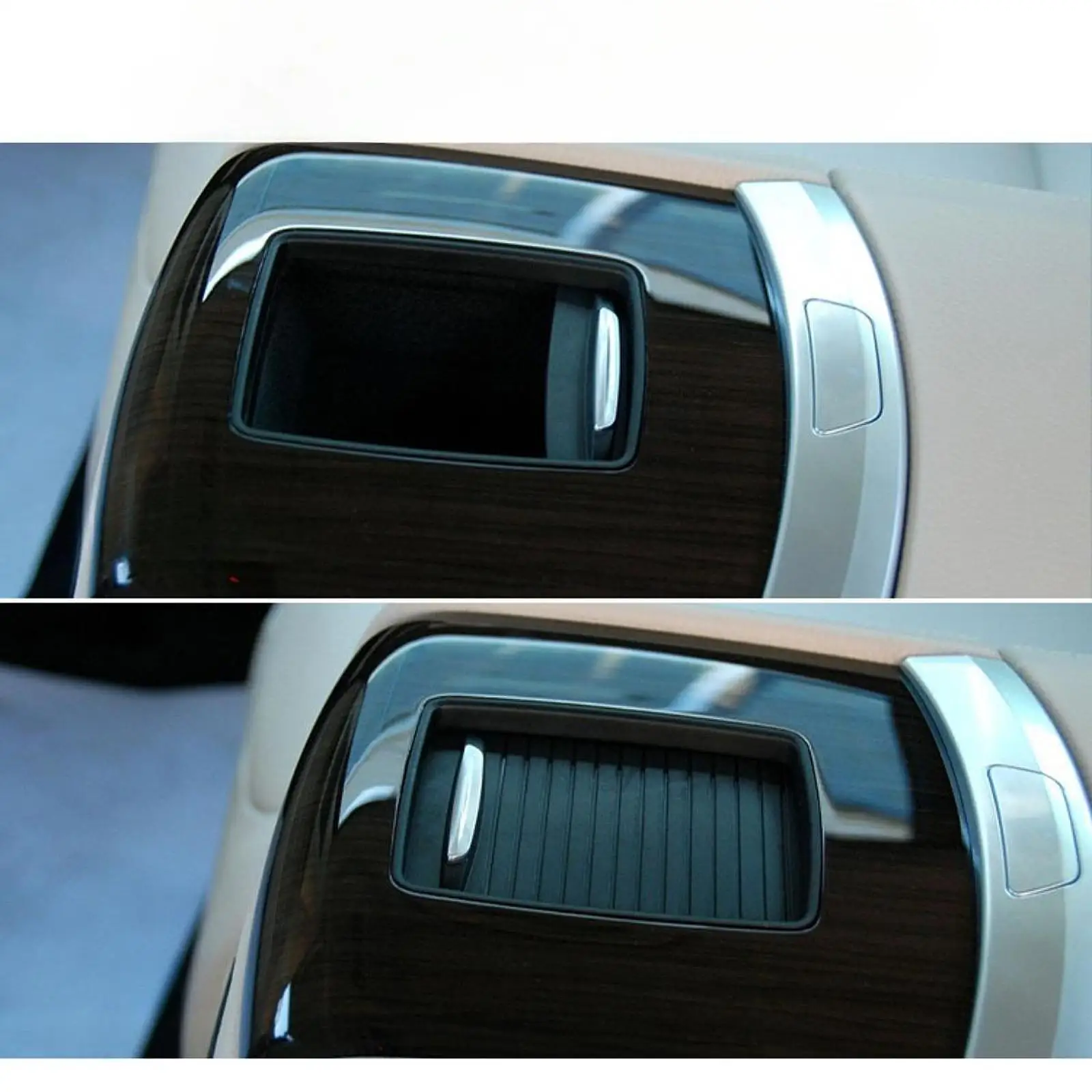 

Water Cup Holder Slide Roller Blind Curtain Cap for BMW 7 Series F02 Central Armrest Box Cover