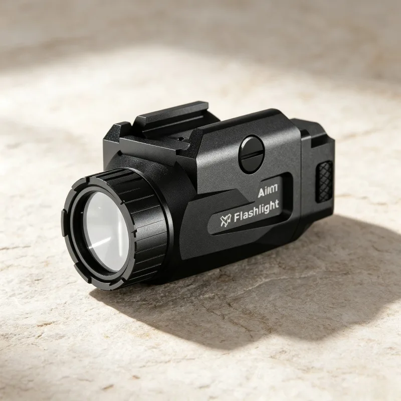 Easy Installation 800LM High Lumen LED Flashlight USB Rechargeable Torch 20MM Rail Quick Release Mount