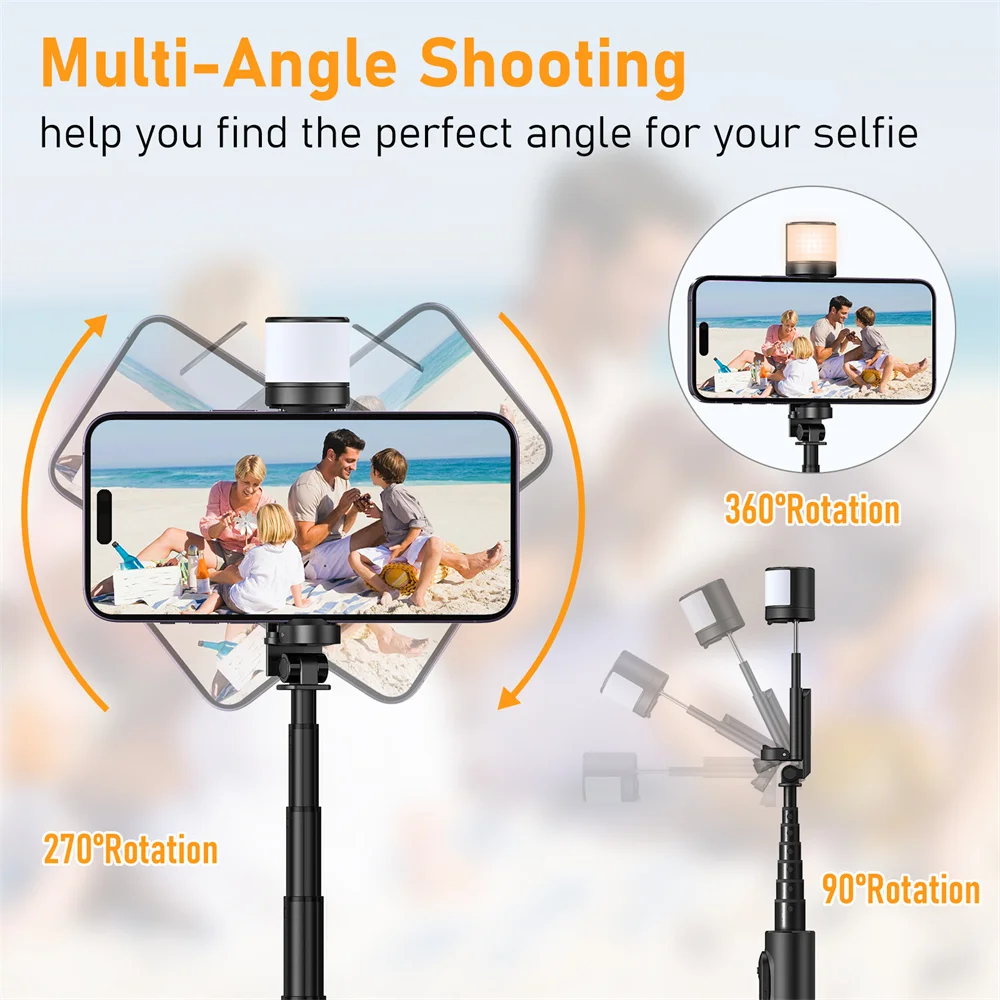 自撮り棒,Bluetooth三脚,リモコン付き,ミニ三脚,2023