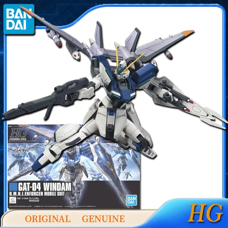 Bandai-figuras de acción de Anime para niños y niñas, juguetes originales de HG GUNDAM GAT-04, wincam, regalo para niños, adornos de modelos coleccionables