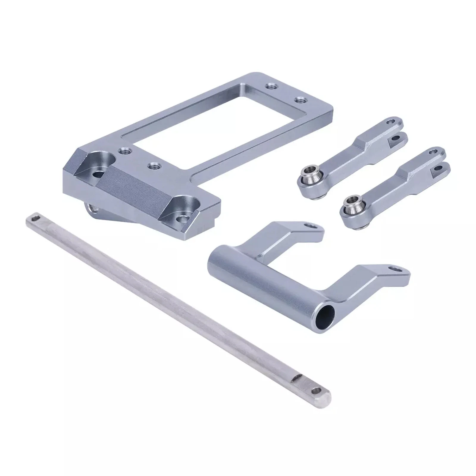 Essieu avant en métal CNC chauve-souris, support de servo avec kit de direction hydraulique pour voiture RC 1/10, appellation de portail crédible Capra F9, châssis LCG bricolage