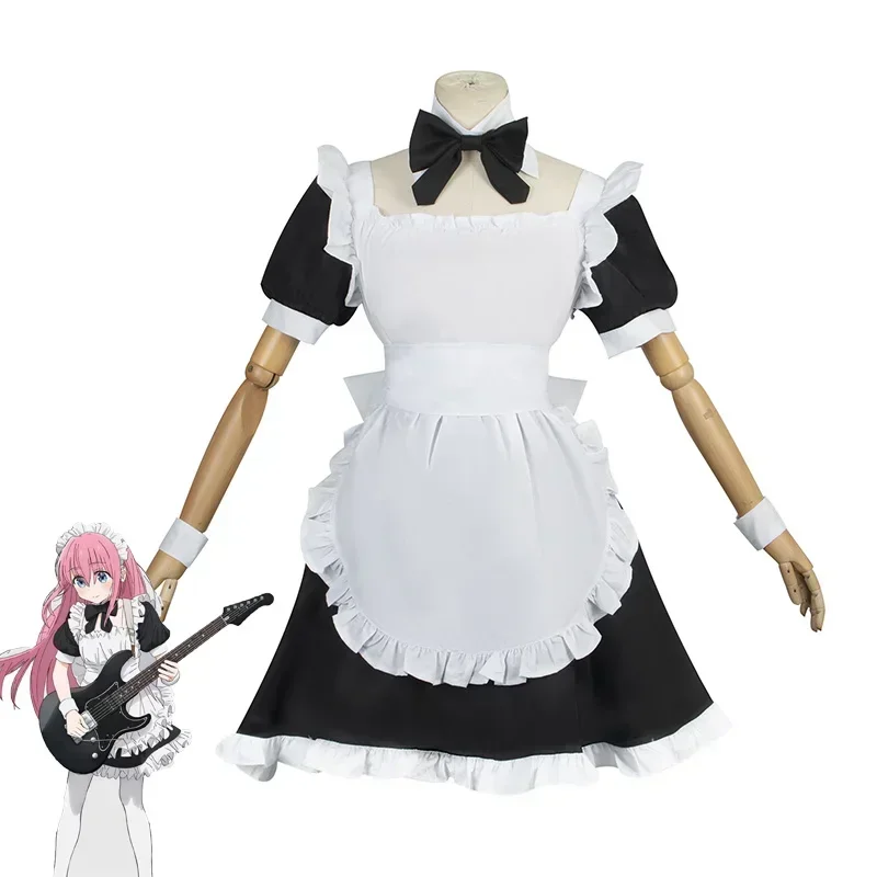 

Anime Bocchi The Rock Goto Hitori Cosplay Costume Hitori Bocchi Goto Hitori Maid Dress