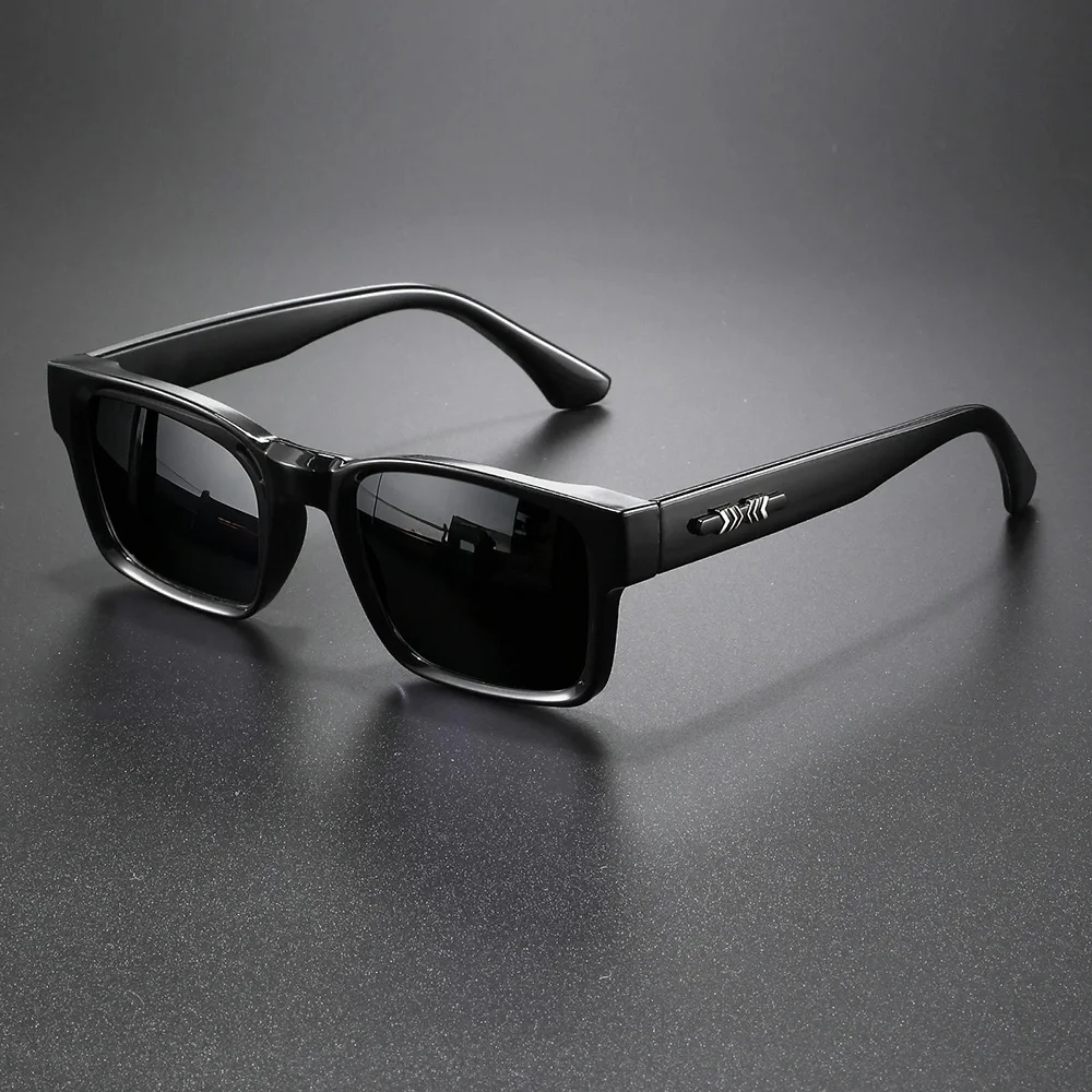 3er-Set Unisex Retro Punk Fashion Sonnenbrillen – Eckige UV400 Schutzbrillen für Outdoor-Abenteuer im Casual-Stil für Herren – Detail 14