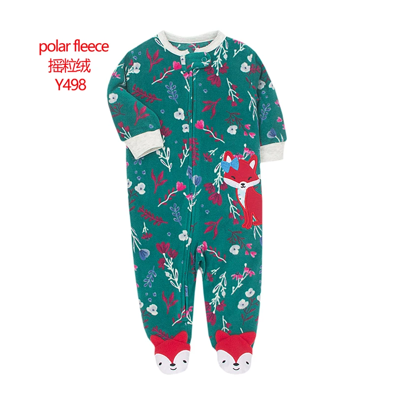 Pigiama per bambini cerniera in pile pagliaccetto per neonate intimo invernale caldo tuta intera ragazzi abiti camion vestiti per neonati