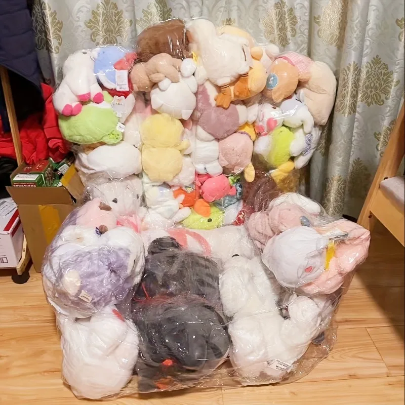 Large Capacity Transparent PVC Sofa Toy Storage Organizer - usage example
