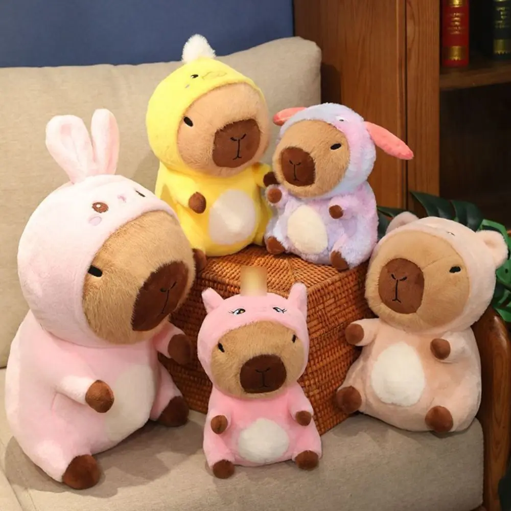 

New Guinea Pig Capybara Plush Toy Cartoon Soft Stuffed Plush Toy Cute Kawaii Kapibala Plush Doll