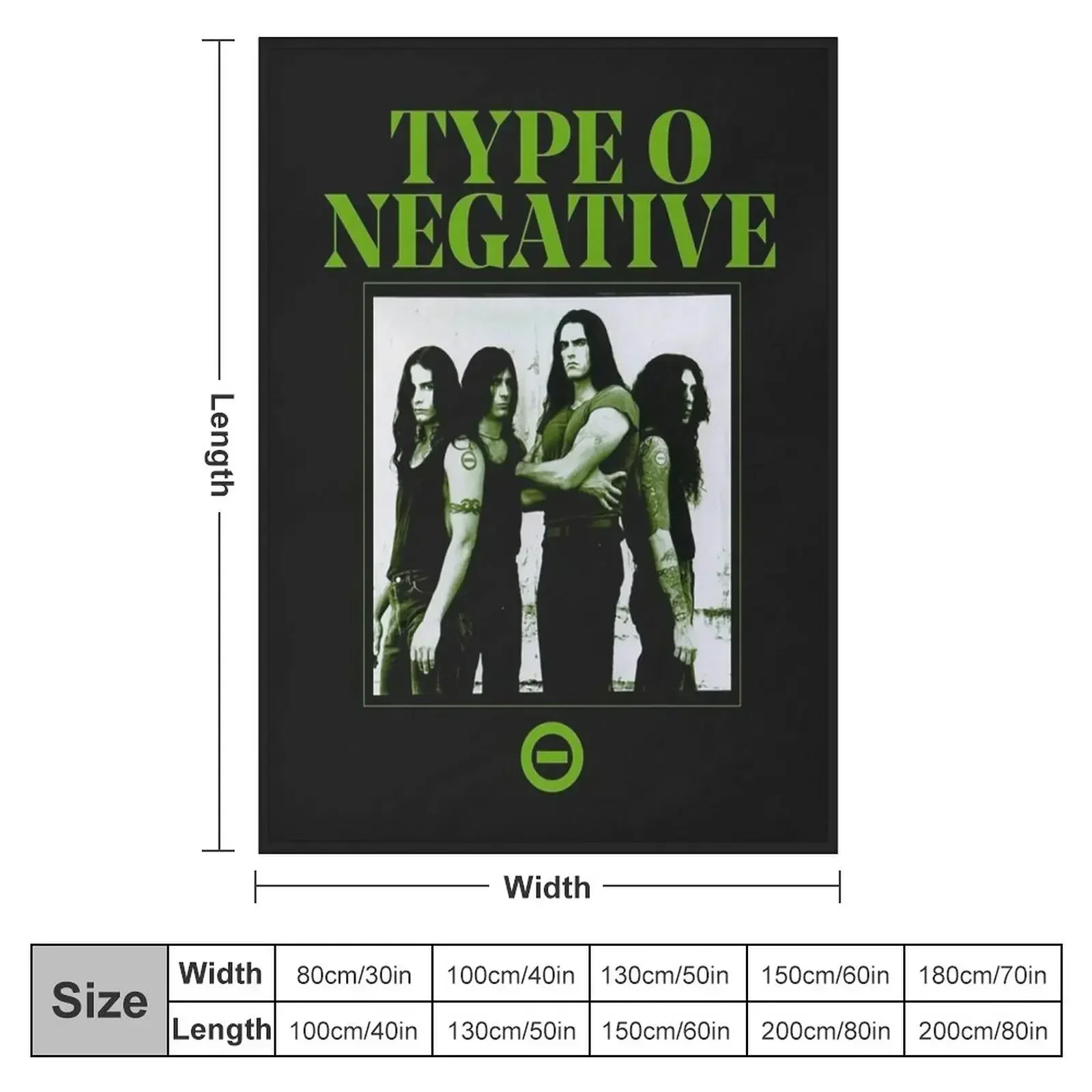 Type o negative Throw Blanket couch cozy soft plush fuzzy picnic outdoor blanket