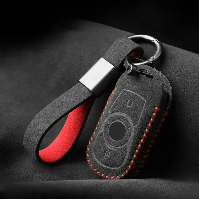 

Car Key Case For Buick Excelle GT Verano Envision GL8/6 LaCrosse Regal Suede Auto Keyrings Keychain Cover Accessories